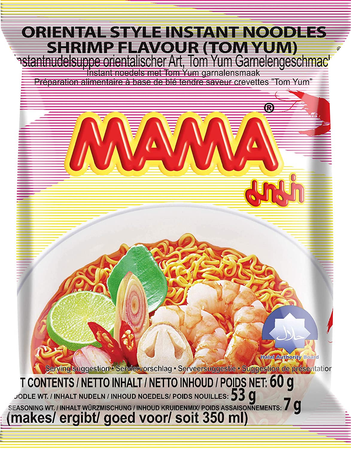 Mama Instant-Nudeln, Tom Yum Shrimps,...